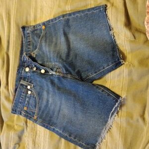 Levi's 501 frayed, cut-off shorts